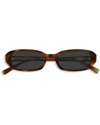 Saint Laurent - Rectangular Slim Saint Laurent Sunglasses - Lyst