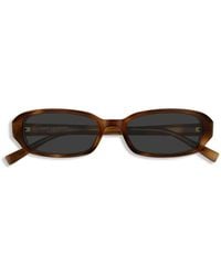 Saint Laurent - Rectangular Slim Saint Laurent Sunglasses - Lyst