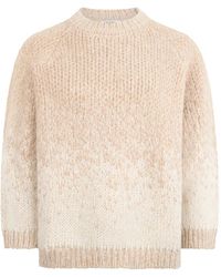 Peserico - Oversized Sweater With Round Neck And Long Sleeves - Lyst