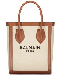 Balmain - Borsa Tote Con Logo - Lyst