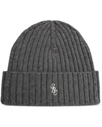 Sporty & Rich - Ribbed Logo-Embroidered Beanie Hay - Lyst