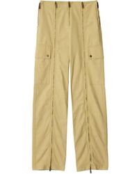 Burberry - Zip Straight-Leg Trousers - Lyst