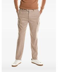 Brunello Cucinelli - Flannel Cargo-Pocket Chino Trousers - Lyst