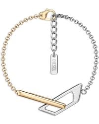 DIESEL - Stainless Steel Chain Bracelet - Lyst