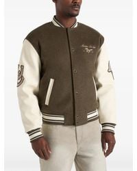 Manière De Voir - Equestrian Wool-Blend Varsity Jacket - Lyst