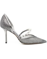 Jimmy Choo - Aurelie Glittered Pumps - Lyst