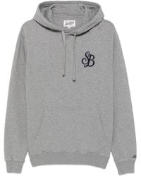 MC2 Saint Barth - Tribeca Logo-Embroidered Drawstring Hoodie - Lyst