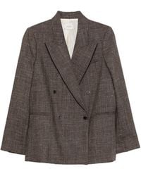 Alysi - Double-Breasted Peaked-Lapels Blazer - Lyst