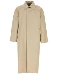 Balenciaga - Raw-Edge Raglan-Sleeve Trench Coat - Lyst