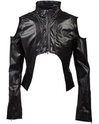 Julius - Laminated Stand-Collar Jacket - Lyst