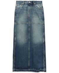 RE/DONE - Mid-Rise Maxi Denim Skirt - Lyst