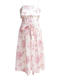 La Maison Talulah - Floral-Print Belted Midi Dress - Lyst