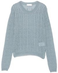 Roberto Collina - Cable-Knit Metallic-Thread Sweater - Lyst