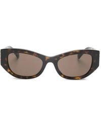 Gucci - Tortoise Oval-Frame Sunglasses - Lyst