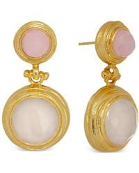 Ottoman Hands - Lilis Rose Quartz Drop Earrings - Lyst