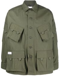 WTAPS Multi-pocket Cotton Shirt Jacket - Green