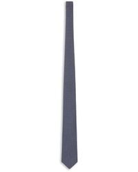 Lardini - Geometric-Pattern Silk Tie - Lyst