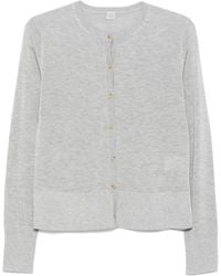 TOTEME - Cardigan Con Logo - Lyst