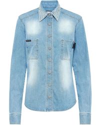 Philipp Plein - ビジュートリム デニムシャツ - Lyst