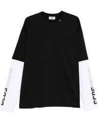 Gcds - Camiseta con detalle del logo y manga larga - Lyst