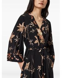 AllSaints - Diana Floral-Pattern Midi Dress - Lyst