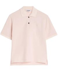Jil Sander - Embroidered Polo Shirt - Lyst