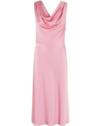Blumarine - Envers Satin Dress - Lyst