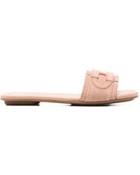 Hogan - Logo-Detail Sandals - Lyst