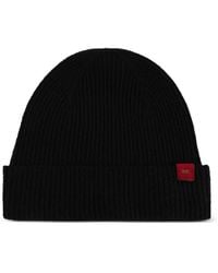 Kiton - Bonnet Côtelé À Patch Logo - Lyst