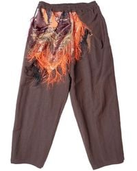 Yoshio Kubo - Malhia Kent Fringe-Jacquard Trousers - Lyst