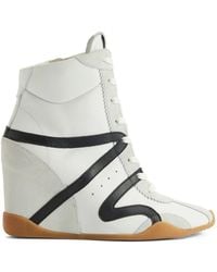 Giuseppe Zanotti - Top Wedge Lace-Up Sneakers - Lyst