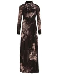 Zimmermann - Hypnotic Floral Bow Maxi Shirt Dress - Lyst