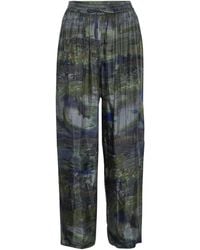 Henrik Vibskov - Landscape-Print Drawstring Straight Trousers - Lyst