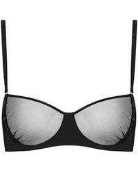 Scandale - Nuit Fauve Mesh-Panel Bra - Lyst