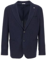 Manuel Ritz - Logo-Pin Patch-Pocket Blazer - Lyst