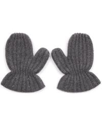 Maison Margiela - Handschuhe Aus Geripptem Strick - Lyst