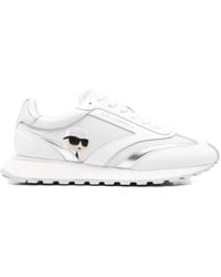 Karl Lagerfeld - Baskets En Cuir À Logo Embossé - Lyst