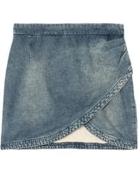 Zadig & Voltaire - Denim Wrap Mini Skirt - Lyst