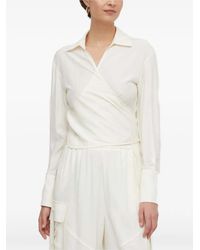 Sisley - Blouse À Design Cache-Cœur - Lyst