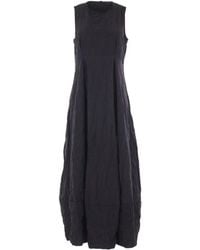 Maria Calderara - Sleeveless Crinkled-Effect Midi Dress - Lyst