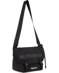 Supreme Denim Messenger Bag (Ss25) in Black for Men | Lyst