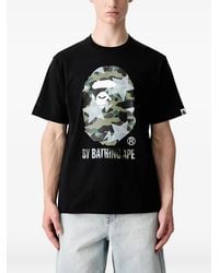 A Bathing Ape - Sta Over Print 1St Camo Camouflage-Print T-Shirt - Lyst