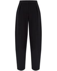 Emporio Armani - Pantalon En Jacquard À Pinces - Lyst
