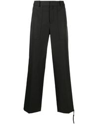 Helmut Lang - Buckle-Detail Cotton Trousers - Lyst