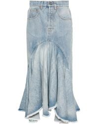 Vetements - Godet Denim Midi Skirt - Lyst