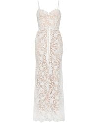 Marchesa - Floral-Lace Mermaid Gown - Lyst