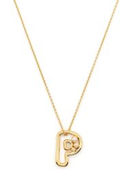 Missoma - Pearl-Embellished Initial Pendant Necklace - Lyst