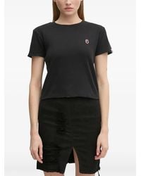 A Bathing Ape - Logo-Embroidered Cropped T-Shirt - Lyst