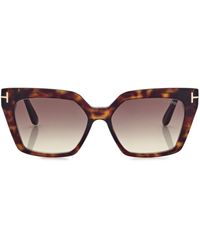 Tom Ford - Winona Cat-eye Frame Sunglasses - Lyst