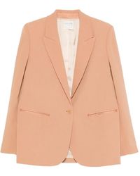forte_forte - Single-Breasted Peak-Lapel Blazer - Lyst
